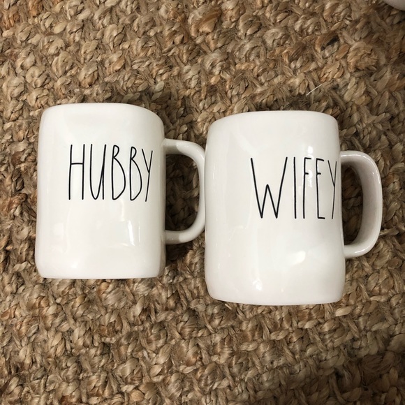 Rae Dunn Accessories - Rae Dunn hubby wifey mug set